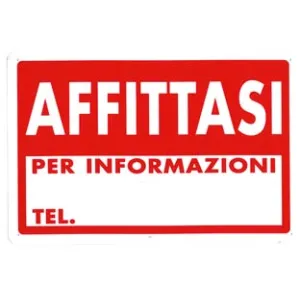 CARTELLO "AFFITTASI"