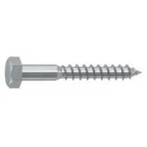 VITE TIRAFONDI PER LEGNO CLASSE 4.8 DIN-571 UNI-704 ZINCATA IN BLISTER