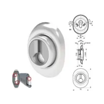 DEFENDER MAGNETICO AD ALTEZZA FISSA CROMATO SATINATO