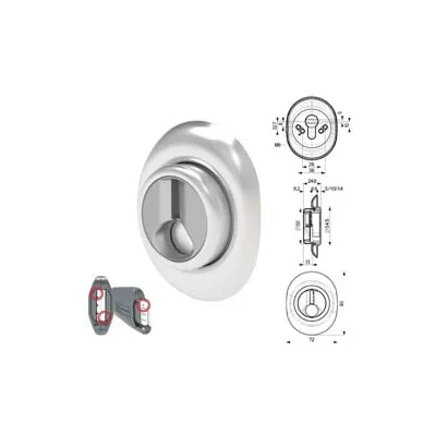 DEFENDER MAGNETICO AD ALTEZZA FISSA CROMATO SATINATO
