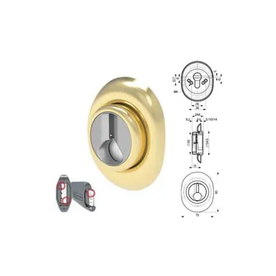 DEFENDER MAGNETICO AD ALTEZZA FISSA OTTONE
