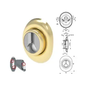 DEFENDER MAGNETICO AD ALTEZZA FISSA OTTONE