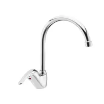 RUBINETTO MISCELATORE MONOCOMANDO LAVELLO CANNA PONTE SERIE CUCINA