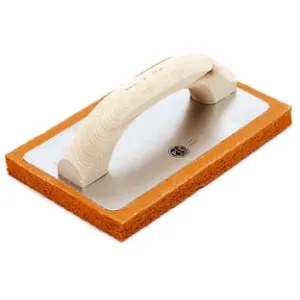 FRATTONE IN SPUGNA ARANCIO MANICO LEGNO ART.820