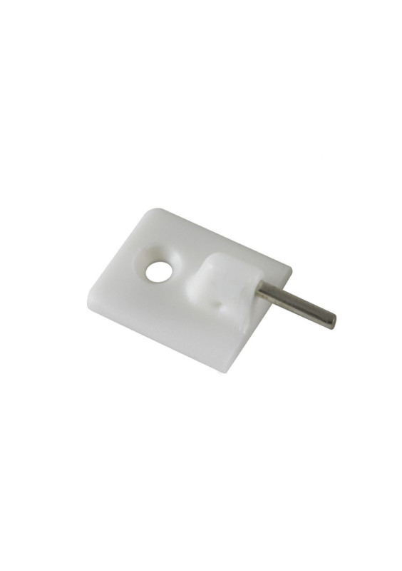 Adhesive hooks for curtain rods in white plastic 4 pcs.