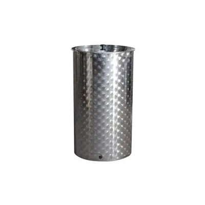 CONTENITORE ENOLOGICO FONDO A PENTOLA INOX AISI 304 SALDATO