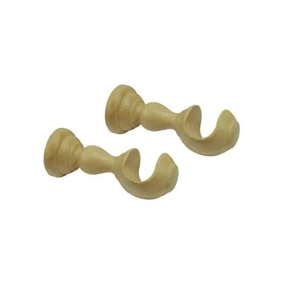 SUPPORTO APERTO Ø MM.35 IN LEGNO NATURALE PER SCORRITENDA