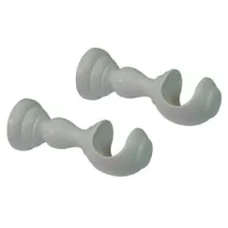SUPPORTO APERTO Ø MM.35 IN LEGNO BIANCO PER SCORRITENDA