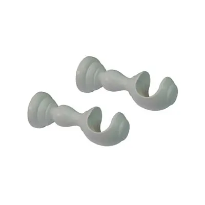 SUPPORTO APERTO Ø MM.35 IN LEGNO BIANCO PER SCORRITENDA
