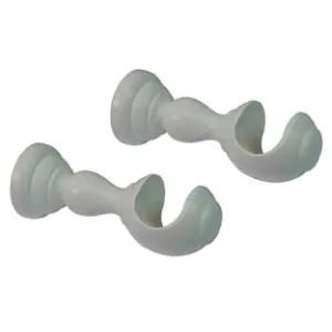 SUPPORTO APERTO Ø MM.35 IN LEGNO BIANCO PER SCORRITENDA