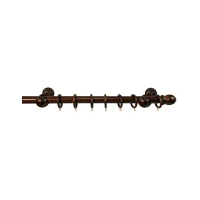 BASTONE IN LEGNO CON ACCESSORI Ø MM.23 NOCE