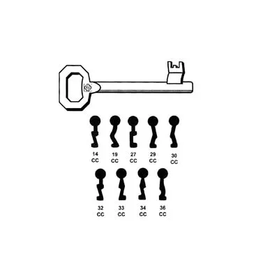 CHIAVI PASSEPARTOUT PATENT PER SERRATURE A BUSSOLA CORNI