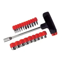 INSERTI E BUSSOLE MANICO "T" IN SET 22 PEZZI