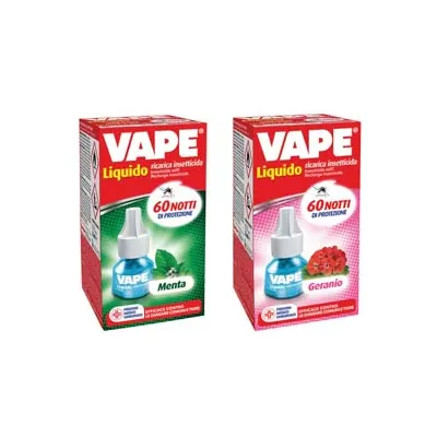 RICARICA LIQUIDA PER ELETTROEMANATORI 480 ORE MENTA/GERANIO