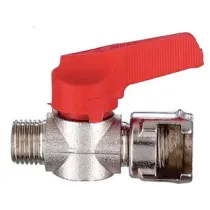 RUBINETTO IN LINEA FILETTATO MASCHIO CON DADO FRESATO