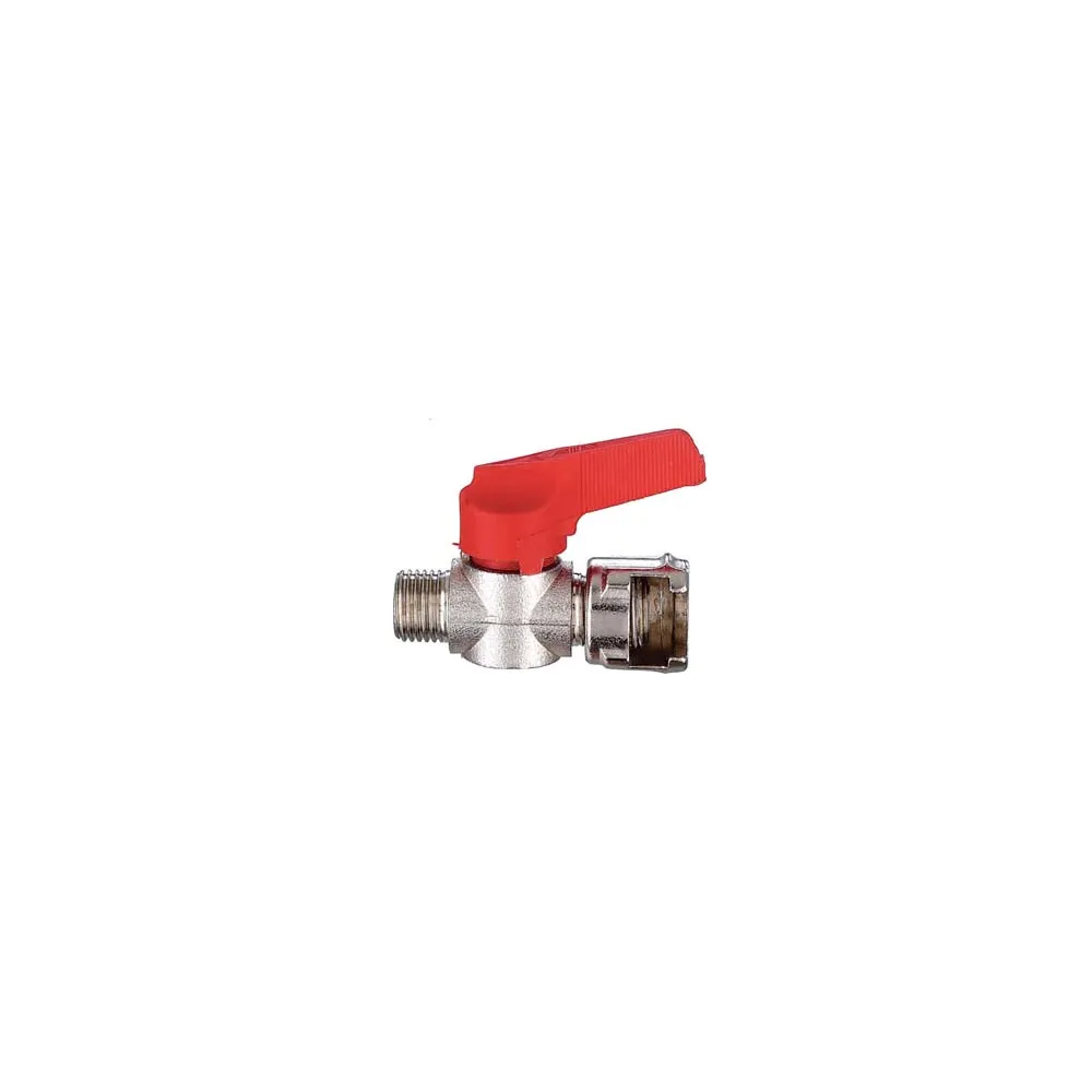 RUBINETTO IN LINEA FILETTATO MASCHIO CON DADO FRESATO