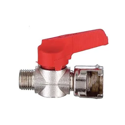 RUBINETTO IN LINEA FILETTATO MASCHIO CON DADO FRESATO