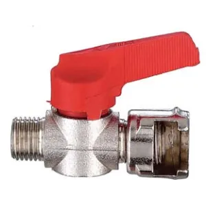 RUBINETTO IN LINEA FILETTATO MASCHIO CON DADO FRESATO