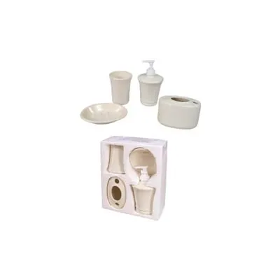 SET BAGNO IN CERAMICA BIANCA