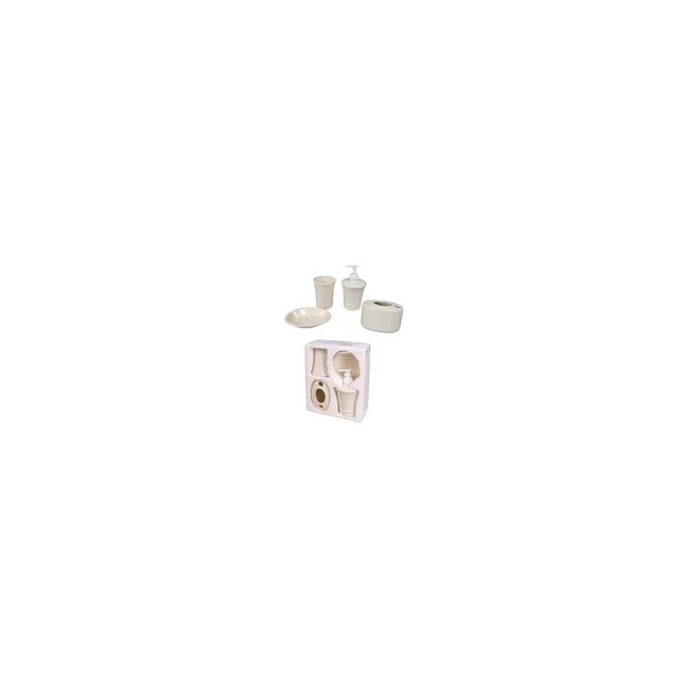 SET BAGNO IN CERAMICA BIANCA