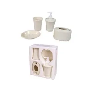 SET BAGNO IN CERAMICA BIANCA