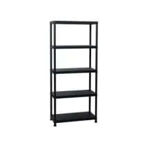 SCAFFALE UNIVERSAL 84-5 PER INTERNI CON 5 RIPIANI NERO ART.133