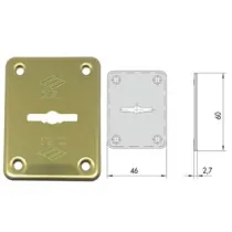 BOCCHETTA IN OTTONE DX E SX PER ESTERNO 06082 00