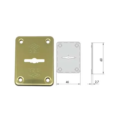 BOCCHETTA IN OTTONE DX E SX PER ESTERNO 06082 00