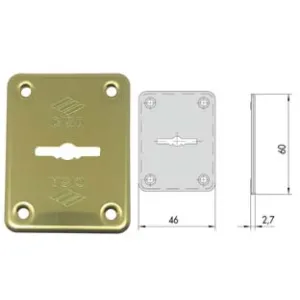 BOCCHETTA IN OTTONE DX E SX PER ESTERNO 06082 00