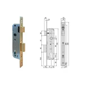 SERRATURA DA INFILARE A CILINDRO 1 MAND. BORDO QUADRO 5C012