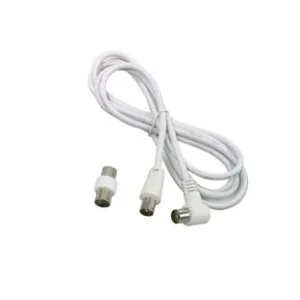 PROLUNGA TV CON CAVO MT.2 SPINA MASCHIO-FEMMINA + ADATTATORE MASCHIO