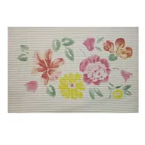 TAPPETINO ANTISCIVOLO RETTANGOLARE FANTASIA FIORI