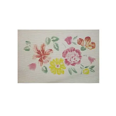 TAPPETINO ANTISCIVOLO RETTANGOLARE FANTASIA FIORI