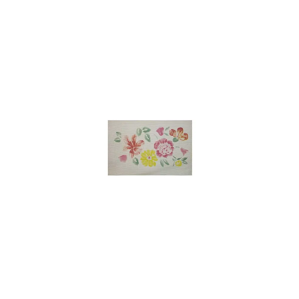 TAPPETINO ANTISCIVOLO RETTANGOLARE FANTASIA FIORI