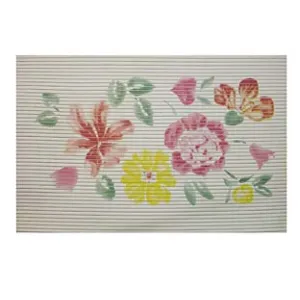 TAPPETINO ANTISCIVOLO RETTANGOLARE FANTASIA FIORI