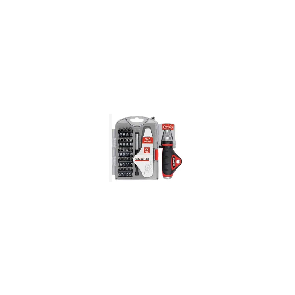 GIRAVITE PORTAINSERTI E BUSSOLE DA 1/4" IN SERIE 22 PEZZI