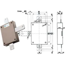 DEVIATORE APPLICARE PER SERRATURE QUINTUPLICI SERIE 20/30 96143
