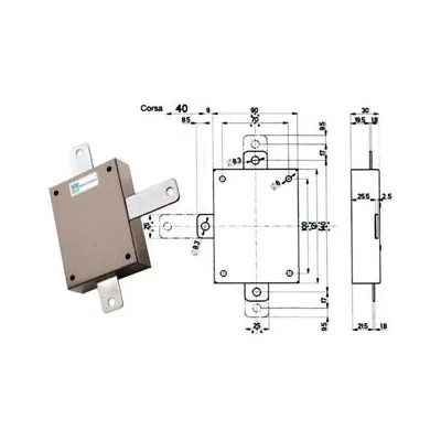 DEVIATORE APPLICARE PER SERRATURE QUINTUPLICI SERIE 20/30 96143