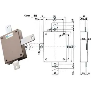 DEVIATORE APPLICARE PER SERRATURE QUINTUPLICI SERIE 20/30 96143