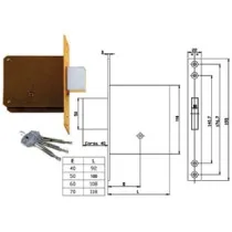 SERRATURA DA INFILARE 1301
