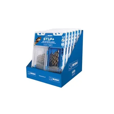 ESPOSITORE PUNTE RETTIFICATE STEP+ ATTACCO 1/4" HEX 01406