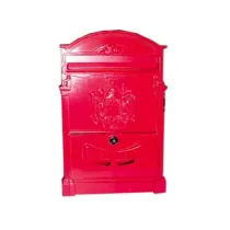 CASSETTA POSTALE IN ALLUMINIO PER ESTERNI "RESIDENCE" ROSSA