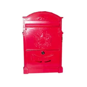 CASSETTA POSTALE IN ALLUMINIO PER ESTERNI "RESIDENCE" ROSSA