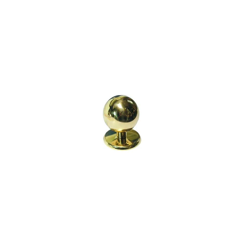POMOLO PER PORTONCINO A SFERA IN OTTONE LUCIDO