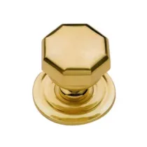 POMOLO PER PORTONCINO PRESTIGE OTTAGONALE IN OTTONE LUCIDO