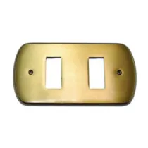 COPRINTERRUTTORI CRISTINA 2 POSTI IN OTTONE BRONZATO
