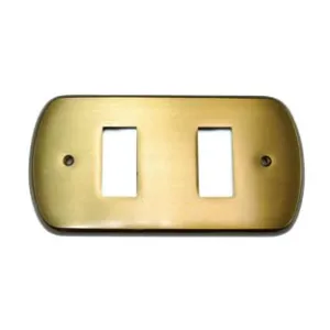 COPRINTERRUTTORI CRISTINA 2 POSTI IN OTTONE BRONZATO