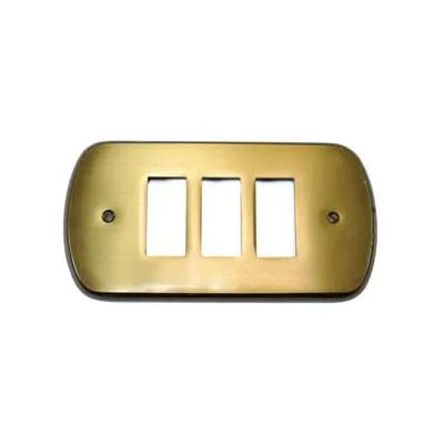 COPRINTERRUTTORI CRISTINA 3 POSTI IN OTTONE BRONZATO