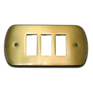 COPRINTERRUTTORI CRISTINA 3 POSTI IN OTTONE BRONZATO