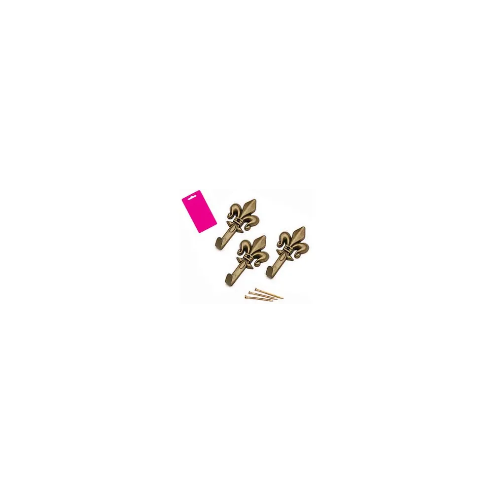GANCI PER QUADRI GIGLIO BRONZO MM.47 IN BLISTER